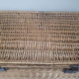 Wicker trunk L75xH53xD48 vintage