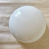 Round vintage opaline ceiling light, curved