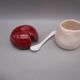 Vintage ceramic condiment service - mushrooms