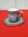 Coffee service in longchamp sandstone grey and brown 10 people