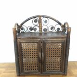 Vintage rattan shelf