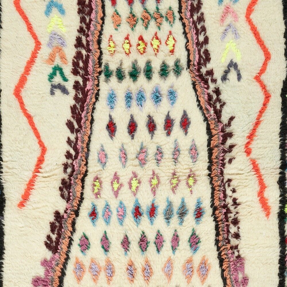Tapis Tulu turc vintage unique, 100 % laine, noué à la main.