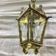 Bronze lantern with starry glasses