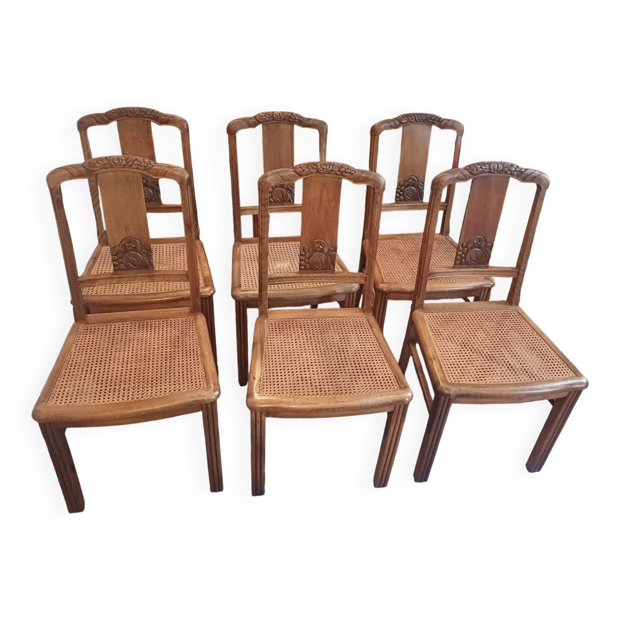 Caned chairs