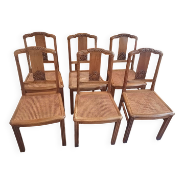 Caned chairs
