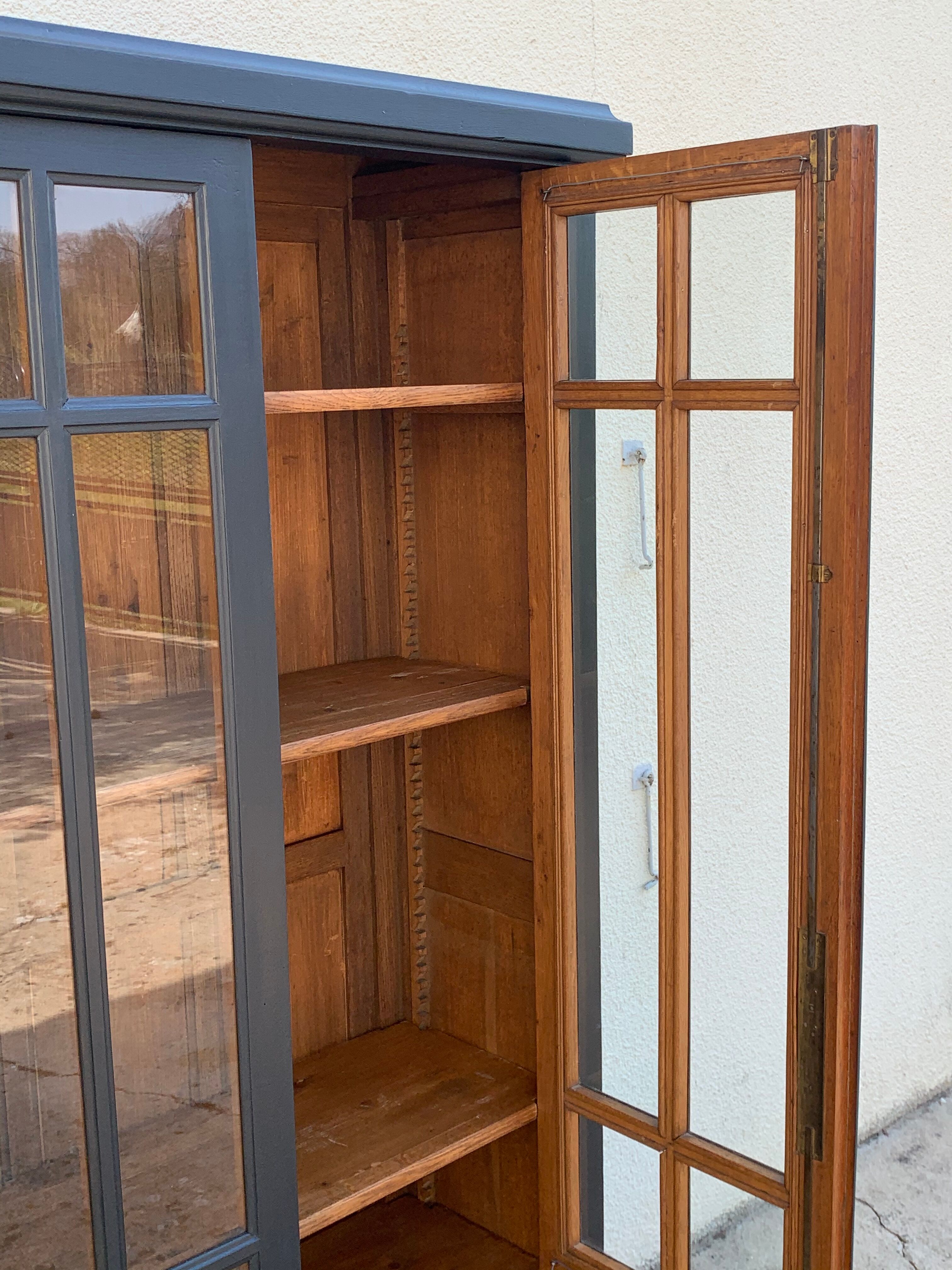 Glass-glazed Parisian wardrobe 1930