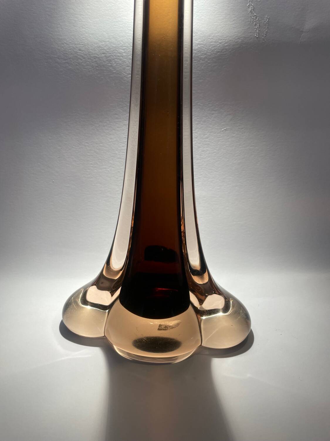 Sommerso soliflore vase by V.Nason, Murano