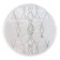 Round Berber rug 160 cm black pattern