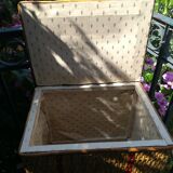 Wicker storage basket