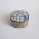 Old metal box and faience twentieth Asia China