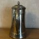 Ancienne cafetière à col de cygne en métal argenté – estampillée N.G.