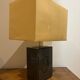 lampe en acier et laiton années 70