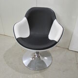 Armchair design Kok two-tone, black and white
