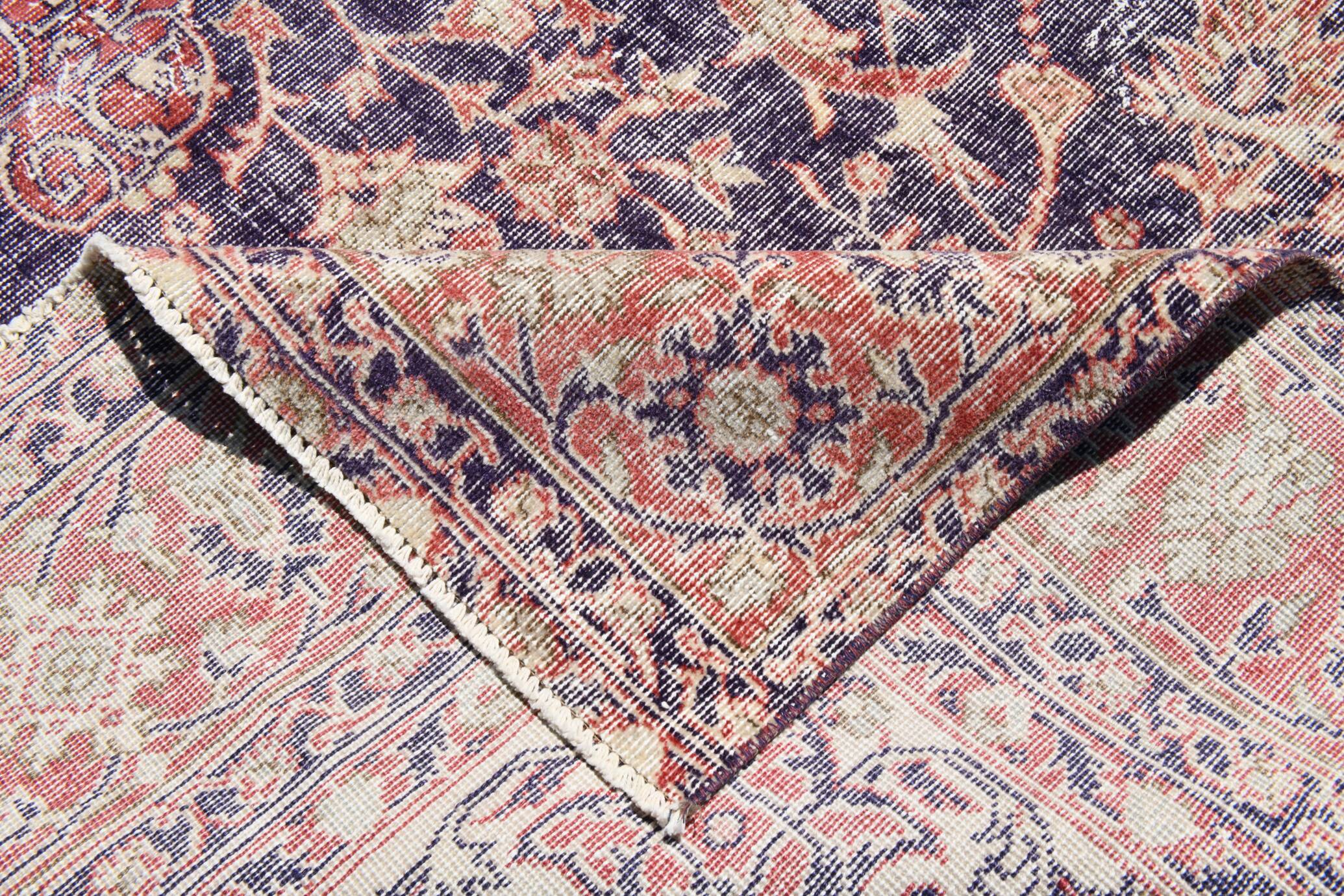 Navy Blue Orientel Style Vintage Persian Rug, 228x338 Cm