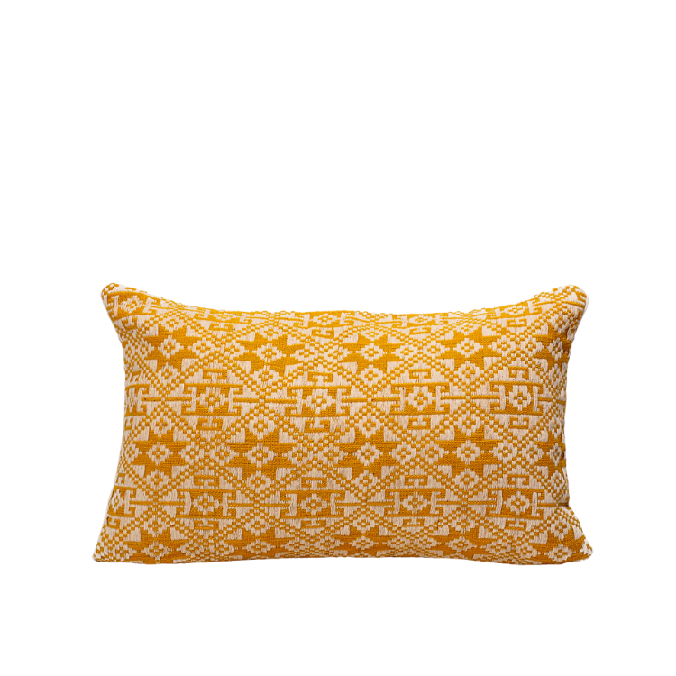 Yellow Dokmai cushion 30x50cm