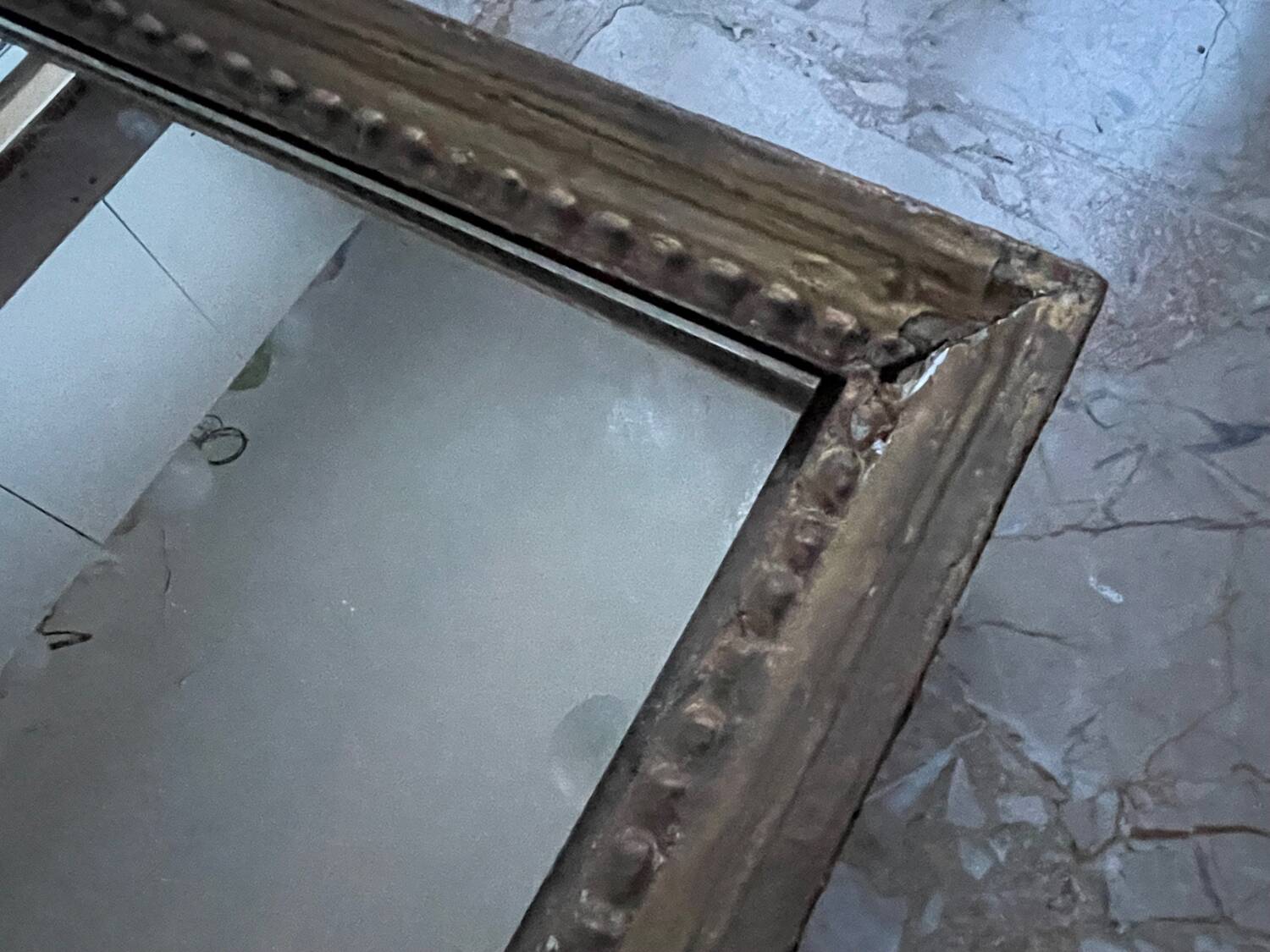 Antique gold mirror 41x96cm