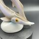 Vintage sculpture of two sturgeons in porcelain Hollóháza – Hungary