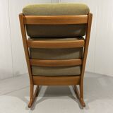 Ole Wanscher high back rocking chair Senator 1960’s