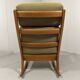 Fauteuil à bascule à dossier haut Ole Wanscher Senator années 1960