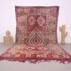 Tapis marocain vintage violet 230 x 402 cm - Tapis en laine berbère ancien fait à la main