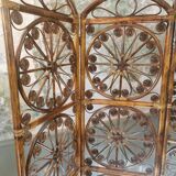 Rattan screen 4 leaves