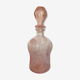Pink glass decanter