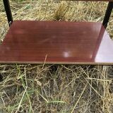 Bedside table or nightstand Formica brown 60s vintage