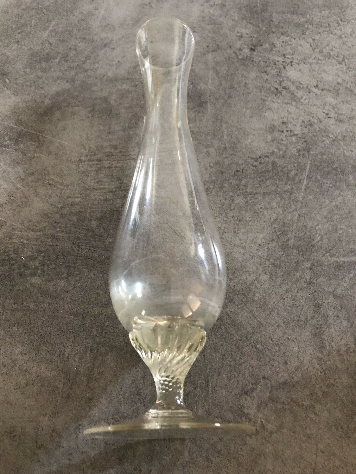 Vintage glass soliflore vase