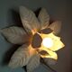 Pair of vintage white metal wall lamps/ceiling lamps