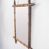 Bamboo style mirror