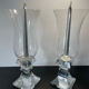 Paire de bougeoirs cristal de sèvres