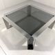 Chrome plated & smoked glass low coffee table 1960’s