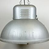 Large Oval Industrial Polish Factory Pendant Lamp from Predom Mesko, 1960s