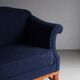 Navy boucle lounge chair | Sweden | 1940s