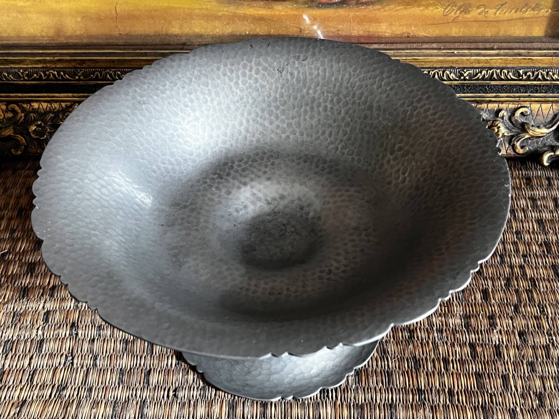 Tin compote dish