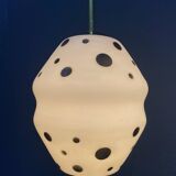 White with black dots pendant lamp 1960s