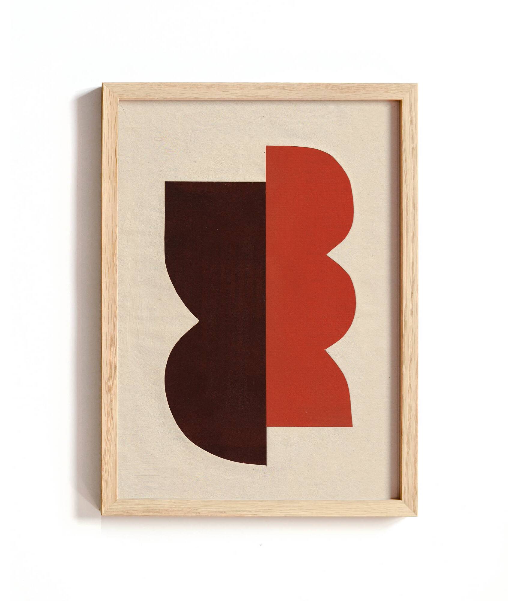 Abstract collage on paper signed eawy