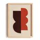 Abstract collage on paper signed eawy
