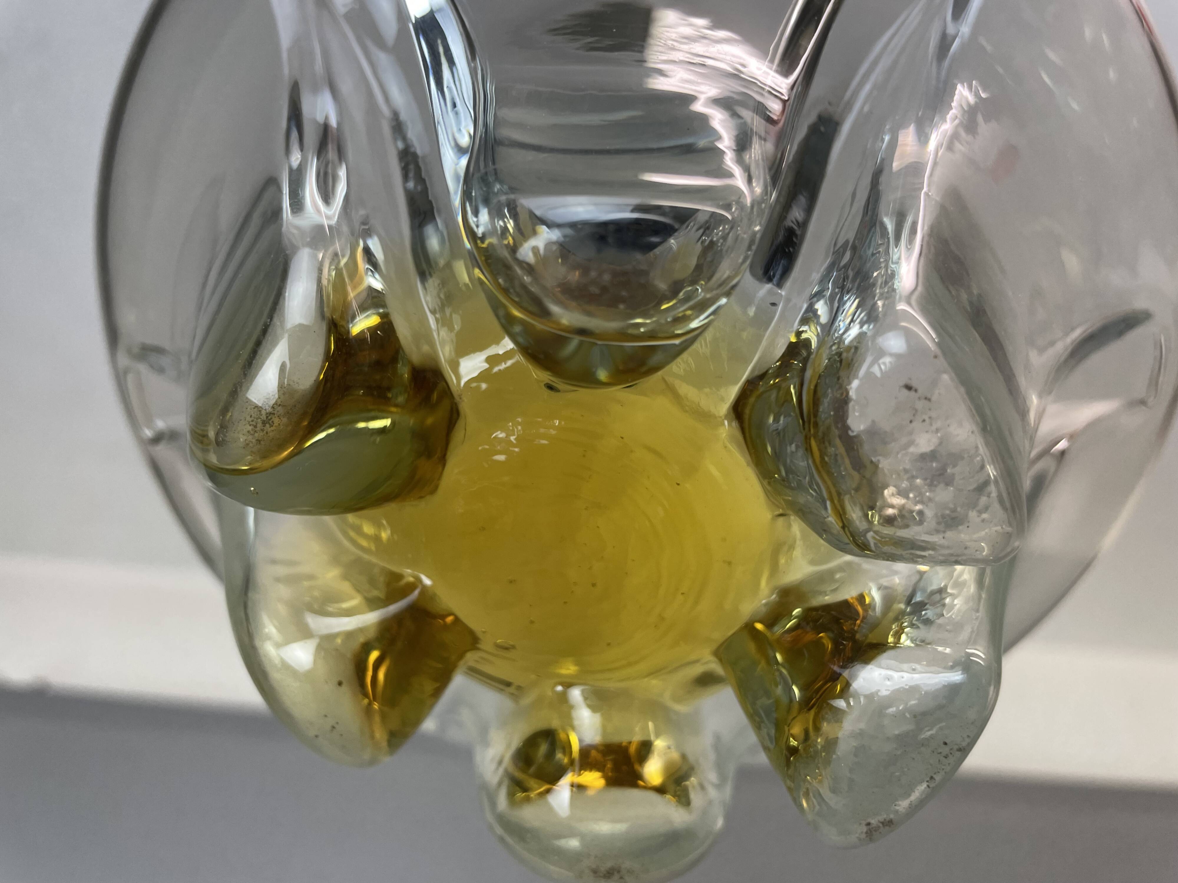 Italian Mazzega style Glass Hanging Lamp