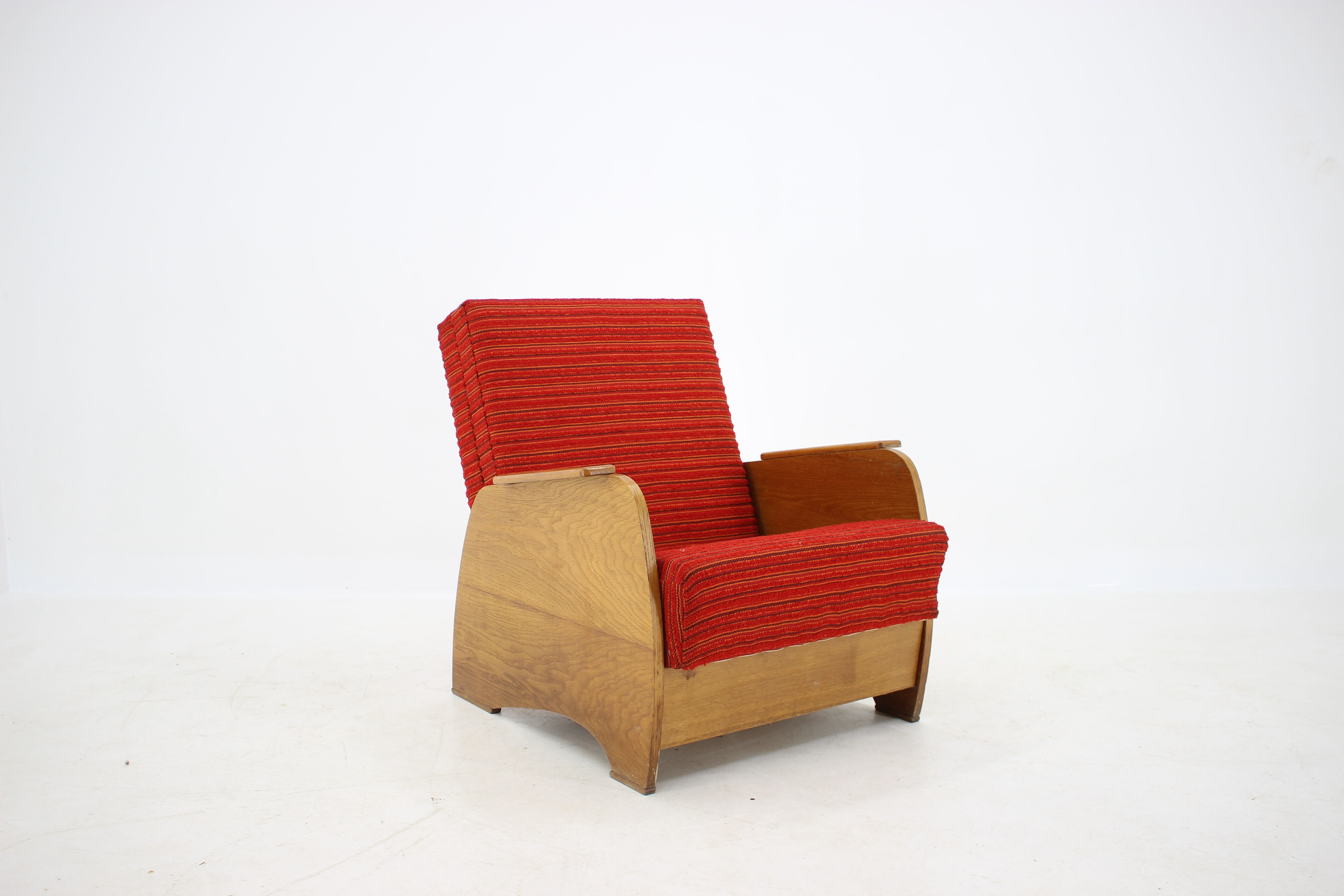 1960s Armchair convertible to Daybed, Czechoslovakia