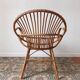 Trio de fauteuils rotin vintage