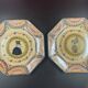 Pair of quimper mesnil val normandie plates 23 x 23 cm