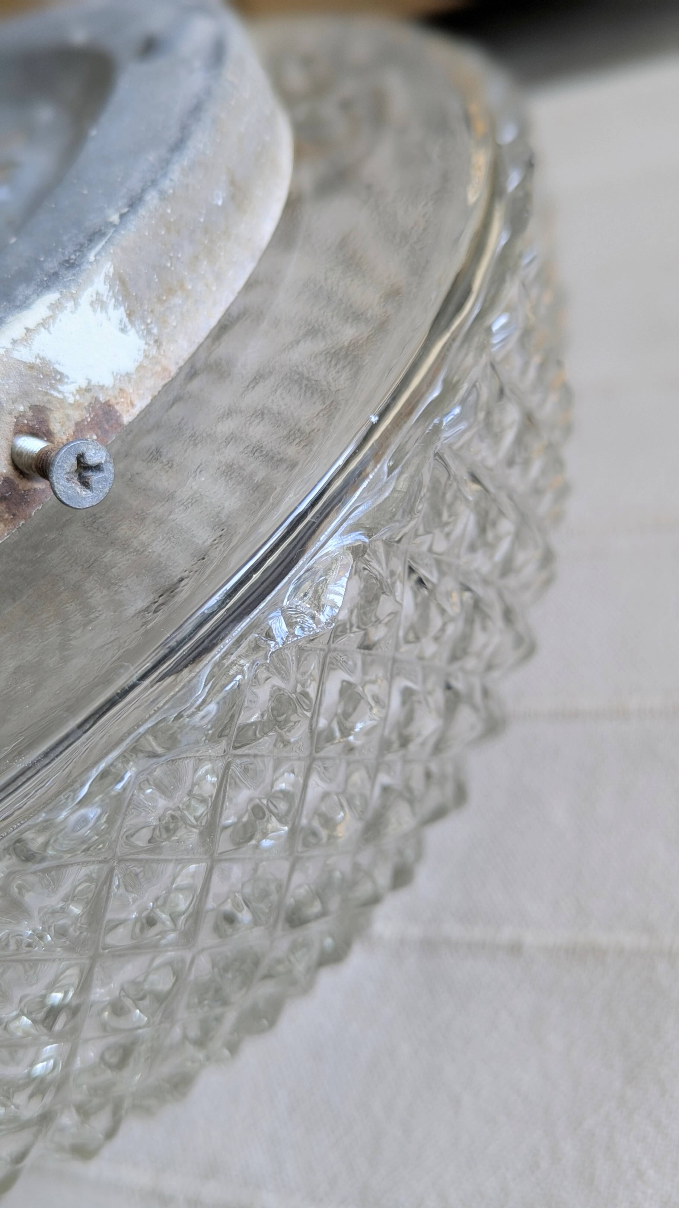 Set of 2 diamond point ceiling lights (L-0185-2)