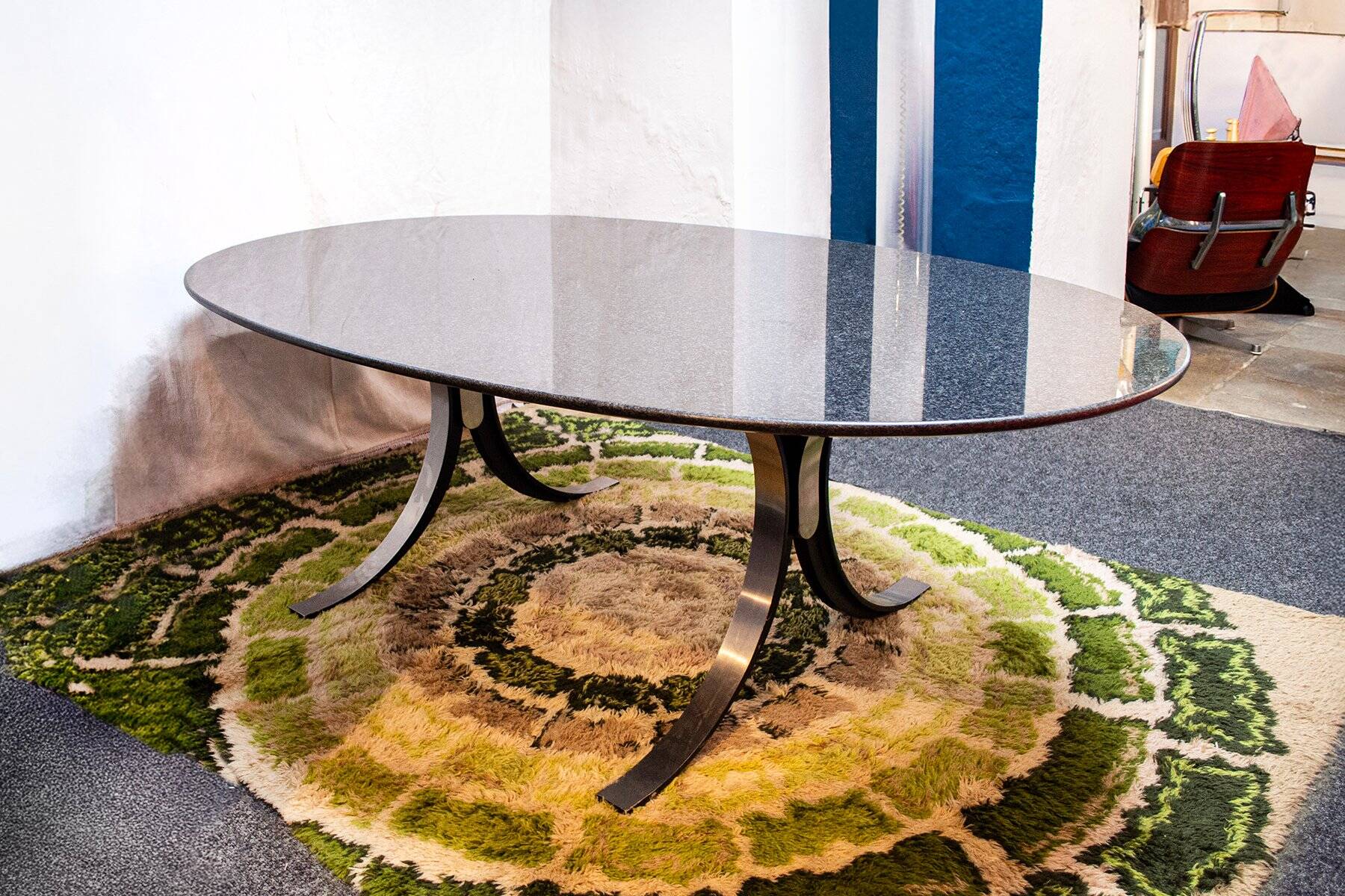 Large T102 marble table by Osvaldo Borsani and Eugenio Gerli for Tecno Italy, 1964