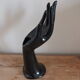 Hand black vintage ring, numbered old