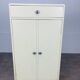 White wood convenient storage unit from the 1950s