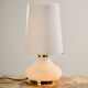 Table lamp in glass by Glashütte Limburg