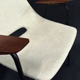 Pair of bridge armchairs, barrel model by Pierre Guariche, Steiner edition 1954