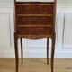 Antique marquetry bedside table – Louis XV style – 3 drawers