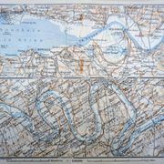La Seine et son embouchure, carte originale imprimée en 1902